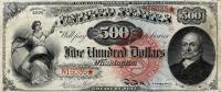 p151 from United States: 500 Dollars from 1869
